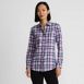 Women's Flannel Boyfriend Fit Long Sleeve Shirt, Front