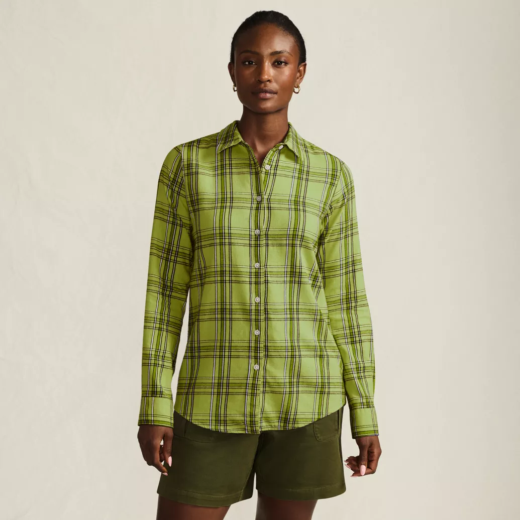 Women's Flannel Boyfriend Fit Long Sleeve Shirt