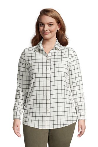 women's flannel shirts plus size