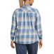 Women's Plus Size Flannel Boyfriend Fit Long Sleeve Shirt, Back