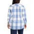 Women's Plus Size Flannel Boyfriend Fit Long Sleeve Shirt, Back