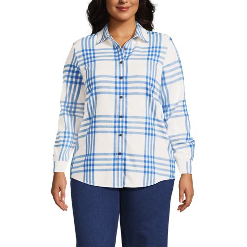 売れ筋商品|||ランズエンド カットソー トップス レディース Women's Drapey Flannel 4 Piece Pajama Set - Long Sleeve Top and Pants Robe and Bag Deep forest trees Women's Drapey Flannel 4 Piece Pajama Set - Long Sleeve Top