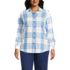 Women's Plus Size Flannel Boyfriend Fit Long Sleeve Shirt, Front