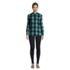 Women's Flannel Long Sleeve Tunic Top, alternative image