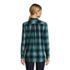 Women's Flannel Long Sleeve Tunic Top, Back