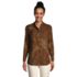 Women's Flannel Long Sleeve Tunic Top, Front