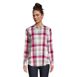 Women's Flannel Long Sleeve Tunic Top, Front