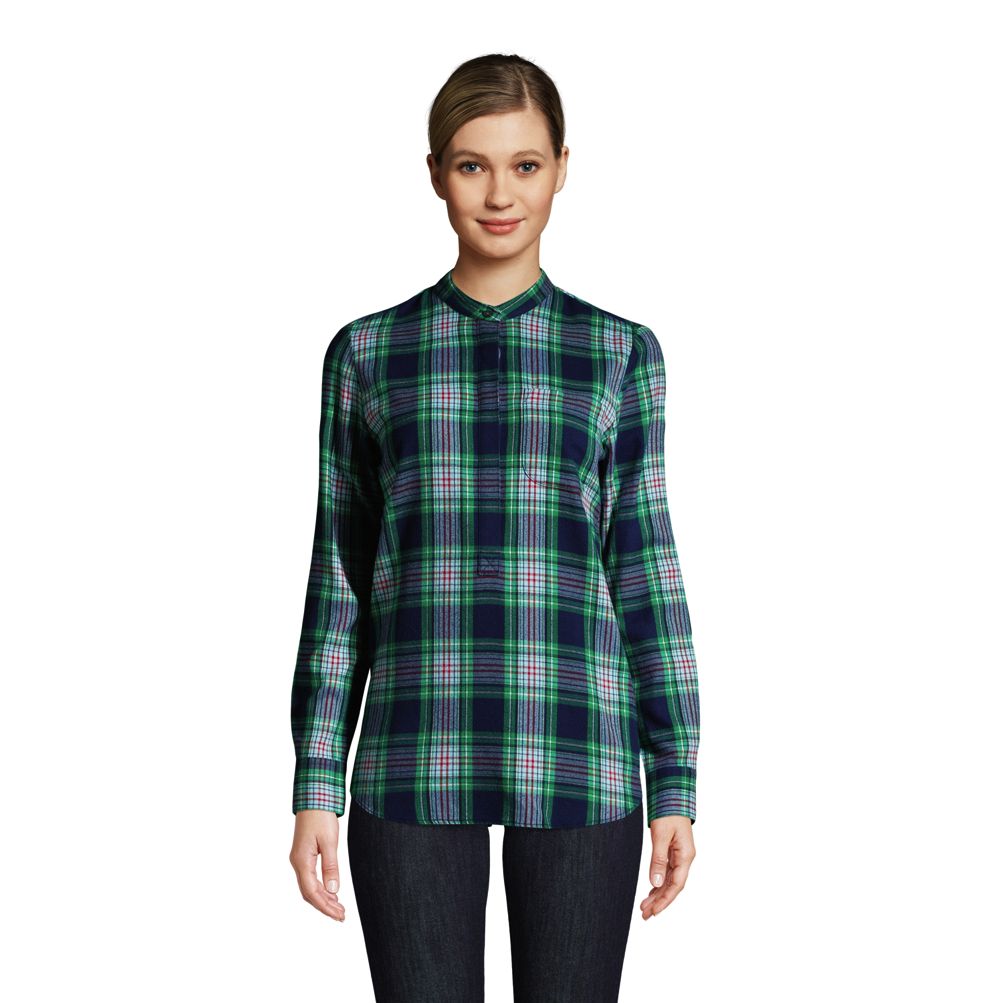 売れ筋商品|||ディッキーズ カットソー トップス レディース Flannel Long-Sleeve Shirt - Women's Surf Blue Fireside Ombre Plaid 50% Off) Dickies Flannel Long-Sleeve Shirt - Women's Surf