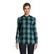 Women's Petite Flannel Long Sleeve Tunic Top, Front
