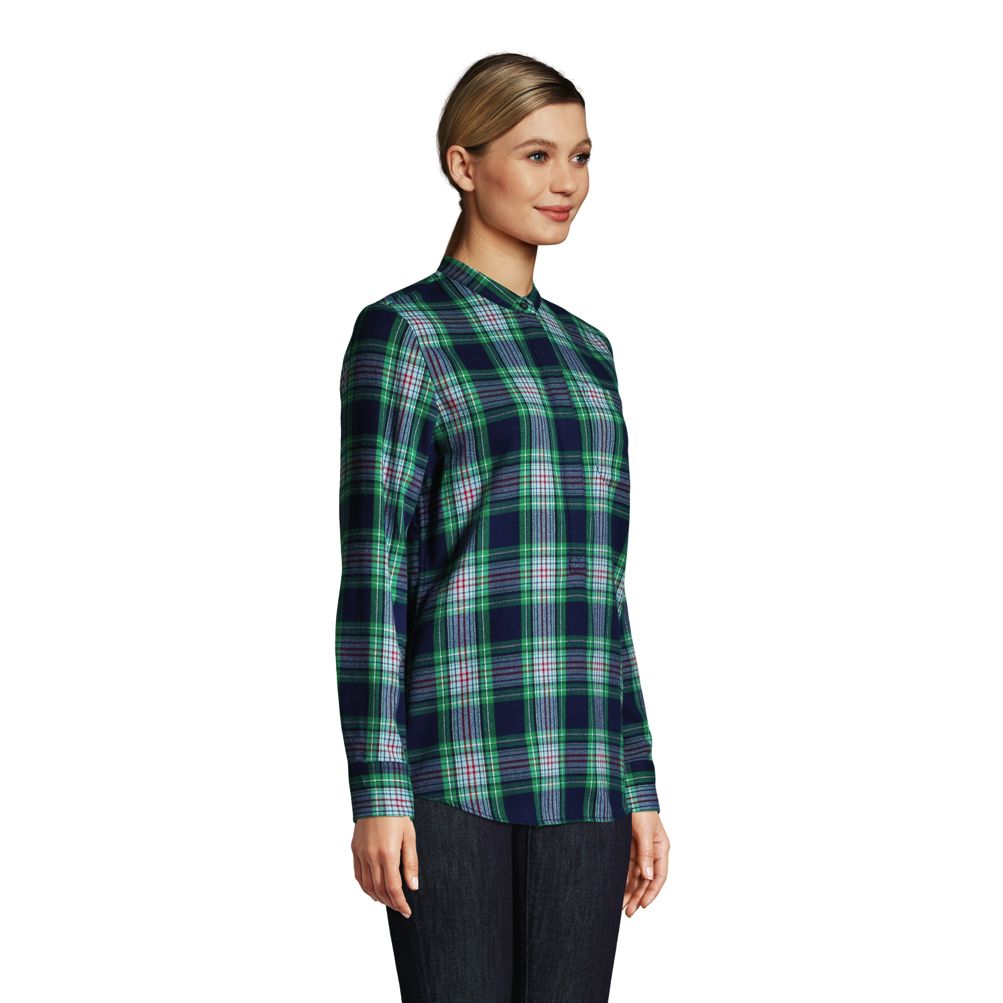トップス and wander / 17AW Thermo flannel tunic and wander (アンドワンダー) thermonel check tunic / サーモ
