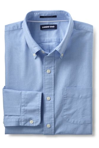 メンズ セイルリガー オックスフォード シャツ 長袖 ランズエンド