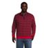 Men's Big Print Bedford Rib Quarter Zip Sweater, Front