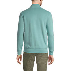 Men's Bedford Rib Heather Quarter Zip Sweater, Back