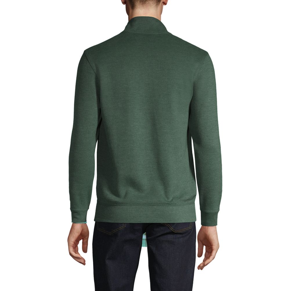 Men's Bedford Rib Heather Quarter Zip Sweater