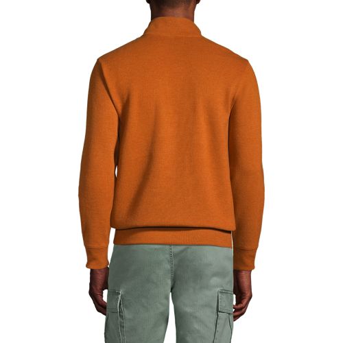 Melierter Zipper-Pullover aus Bedford-Ripp für Herren image number 1