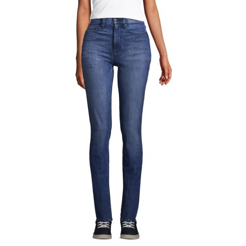 Jean Sculptant Curvy Skinny Stretch 360 Taille Haute Indigo Femme Stature Standard Lands End