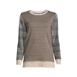 Women's Plus Size Long Sleeve Sport Knit Jacquard Sweatshirt Tunic, Front