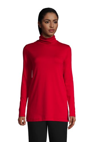 lands end women's cotton turtlenecks