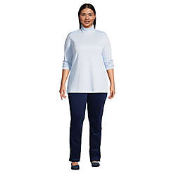 Women's Plus Size Supima Cotton Turtleneck Tunic, alternative image
