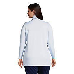 Women's Plus Size Supima Cotton Turtleneck Tunic, Back
