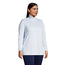 Women's Plus Size Supima Cotton Turtleneck Tunic, alternative image