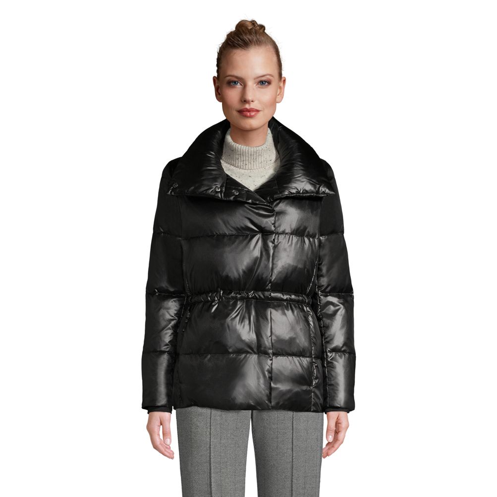 Womens quilted shop down coat