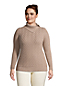Baumwoll-Pullover mit geschlitztem Rollkragen für Damen in Plus-Größe image number 0