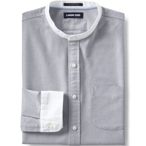Men's Sail Rigger Oxford Grandad Shirt, Tailored Fit