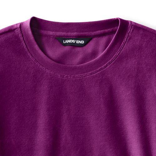 Sweatshirt aus Velours fur Damen Lands End