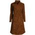Women's Petite Long Sleeve Fleece Quarter Zip Dress, Front