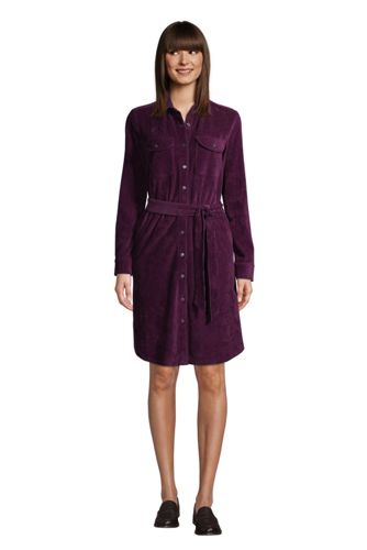 Blusenkleid aus Cord für Damen | Lands' End