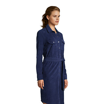 Blusenkleid aus Cord für Damen in Petite-Größe image number 2