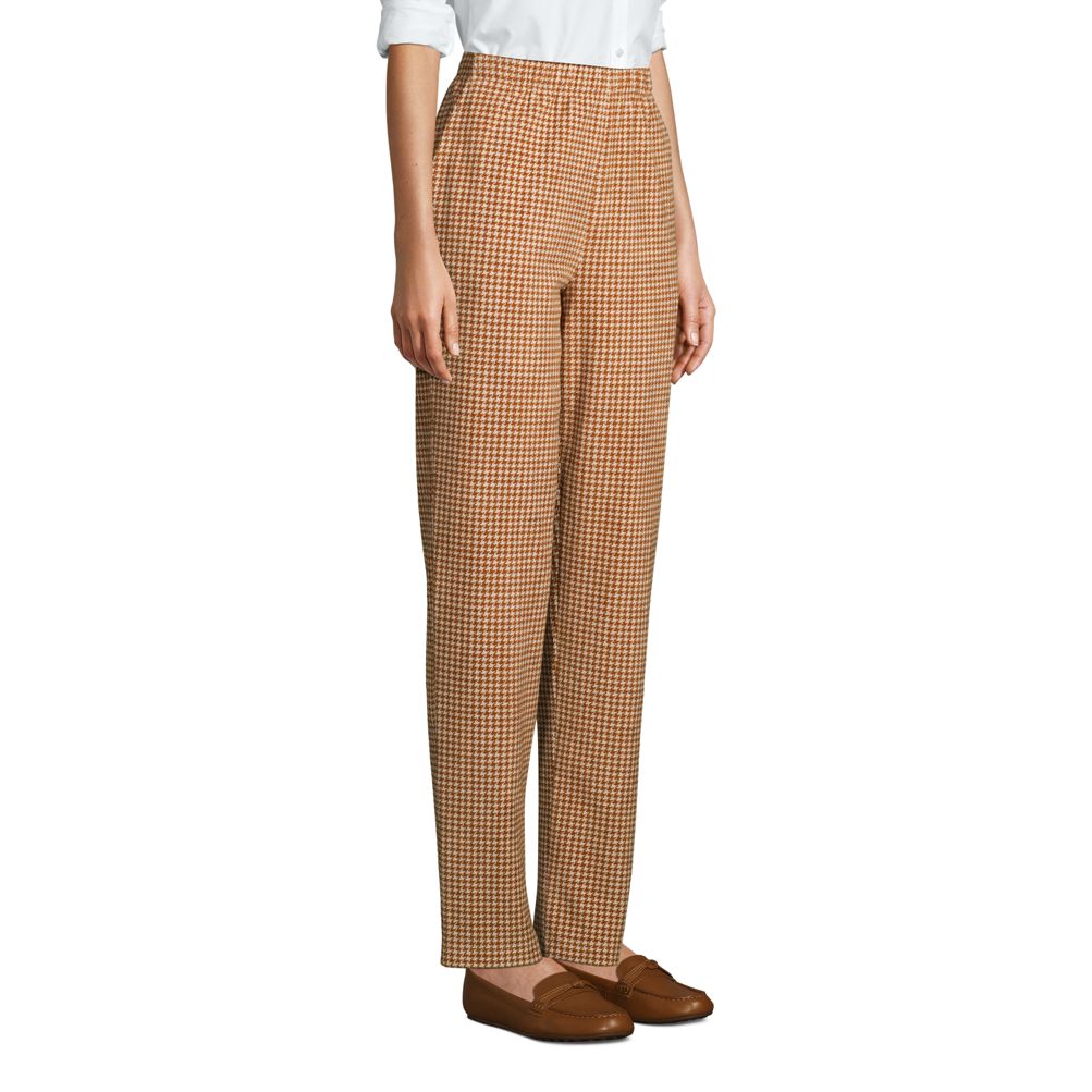 Lands' End Women's Petite Sport Knit High Rise Elastic Waist Pants