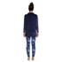 Women's Cozy Pajama Set Long Sleeve Top and Print Leggings, Back