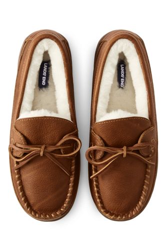 mens extra wide moccasin slippers