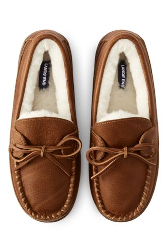 mens sheepskin lined slippers