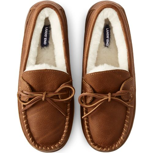 Lands end moccasin slippers mens new arrivals