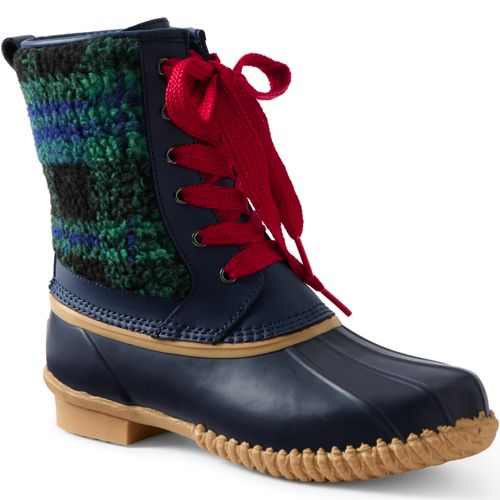 Women's fleece lined duck on sale boots