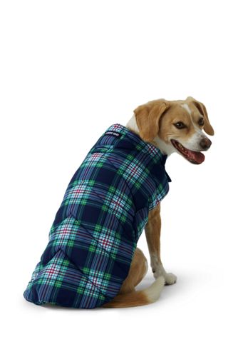 lands end dog puffer vest