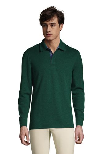 Men's Woven Trim Polo Shirt