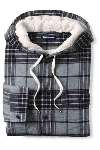 sherpa flannel jacket mens