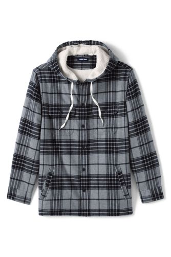 sherpa flannel jacket mens