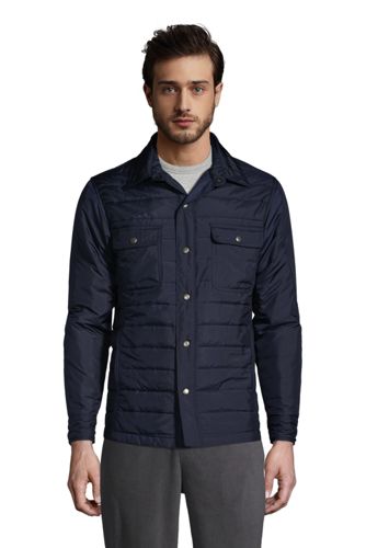 Lands End Men's Quilted Shirt Jacket only $28.78 | eDealinfo.com