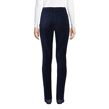 Pantalon Slim Taille Haute en Velours Stretch, Femme Stature Standard image number 2