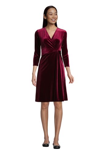 lands end velvet dress