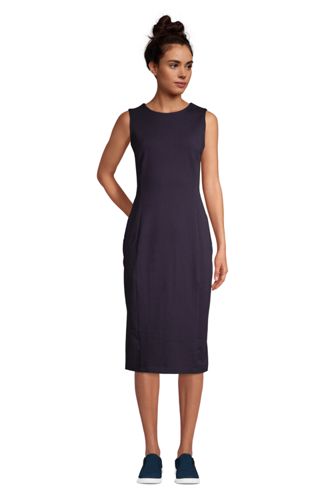 lands end ponte knit sheath dress