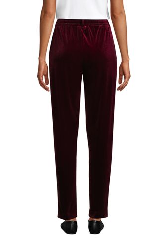 Samthose mit Dehnbund, Tapered Fit, SPORT KNIT für Damen image number 1