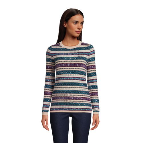 Women's Lofty Jacquard Crew Sweater