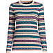 Women's Cashmere Crewneck Sweater - Jacquard, Front
