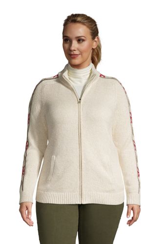 plus size zipper sweater